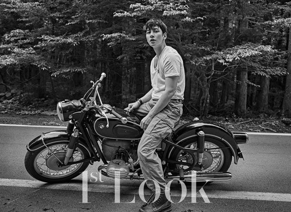 Джи Чан Ук как идеальный байкер в фотосессии с журналом 1st Look